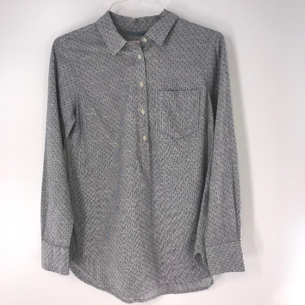 MERONA LONG SLEEVE GRAY 1/4‎ BUTTON SHIRT
